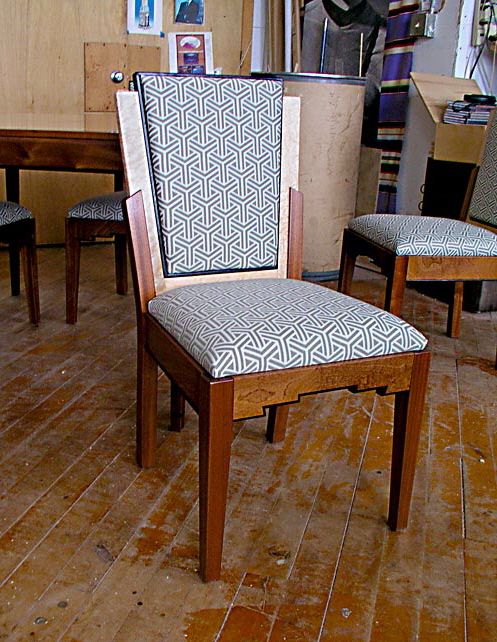 art deco upholstered chair