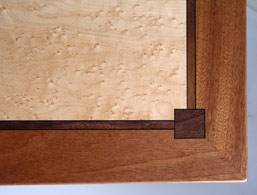 mahogany inlay table