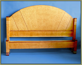 Birdseye Art Deco Bed