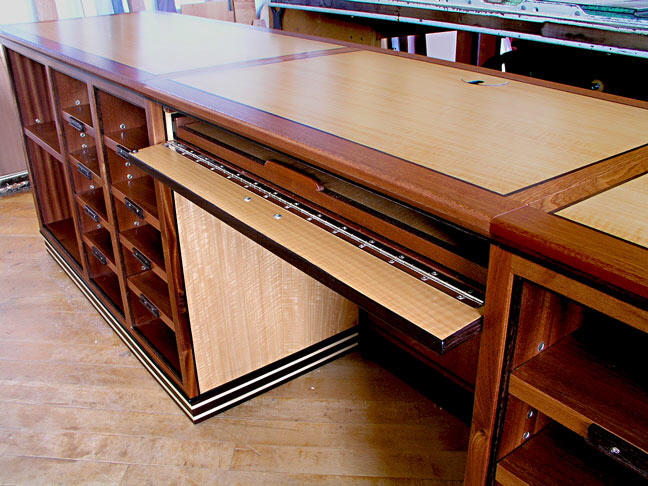 credenza with keyboard pullout