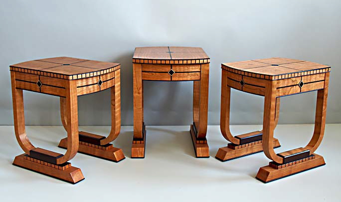 Curly Cherry Nesting Tables