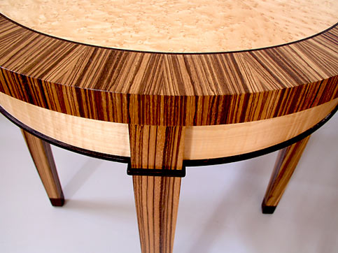 zebrawood end table